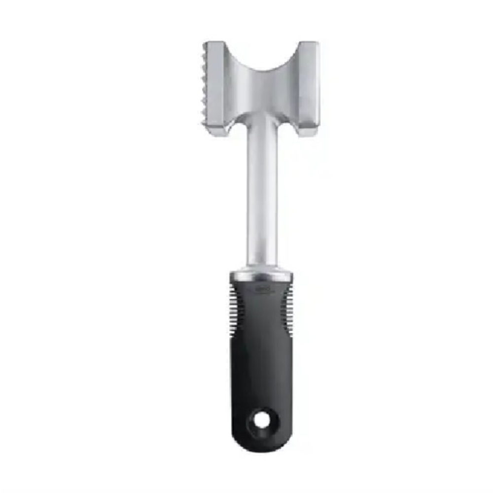 OXO Good Grips Aluminum Meat Pounder Tenderizer Rubber Handled Kitchen Utensil